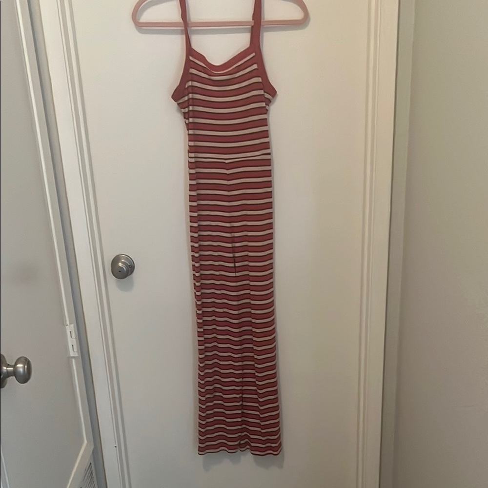 Striped Red and White Cottonon Romper